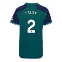 Arsenal William Saliba #2 Tredje Tröja Kvinnor 2023-24 Korta ärmar